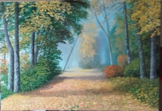 ''Rudens migla'' - a., e., 70x100 cm